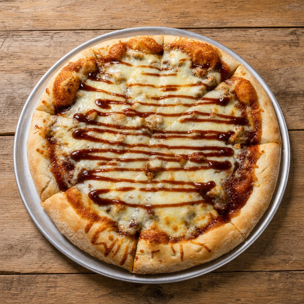 BBQ Chicken Pizza.