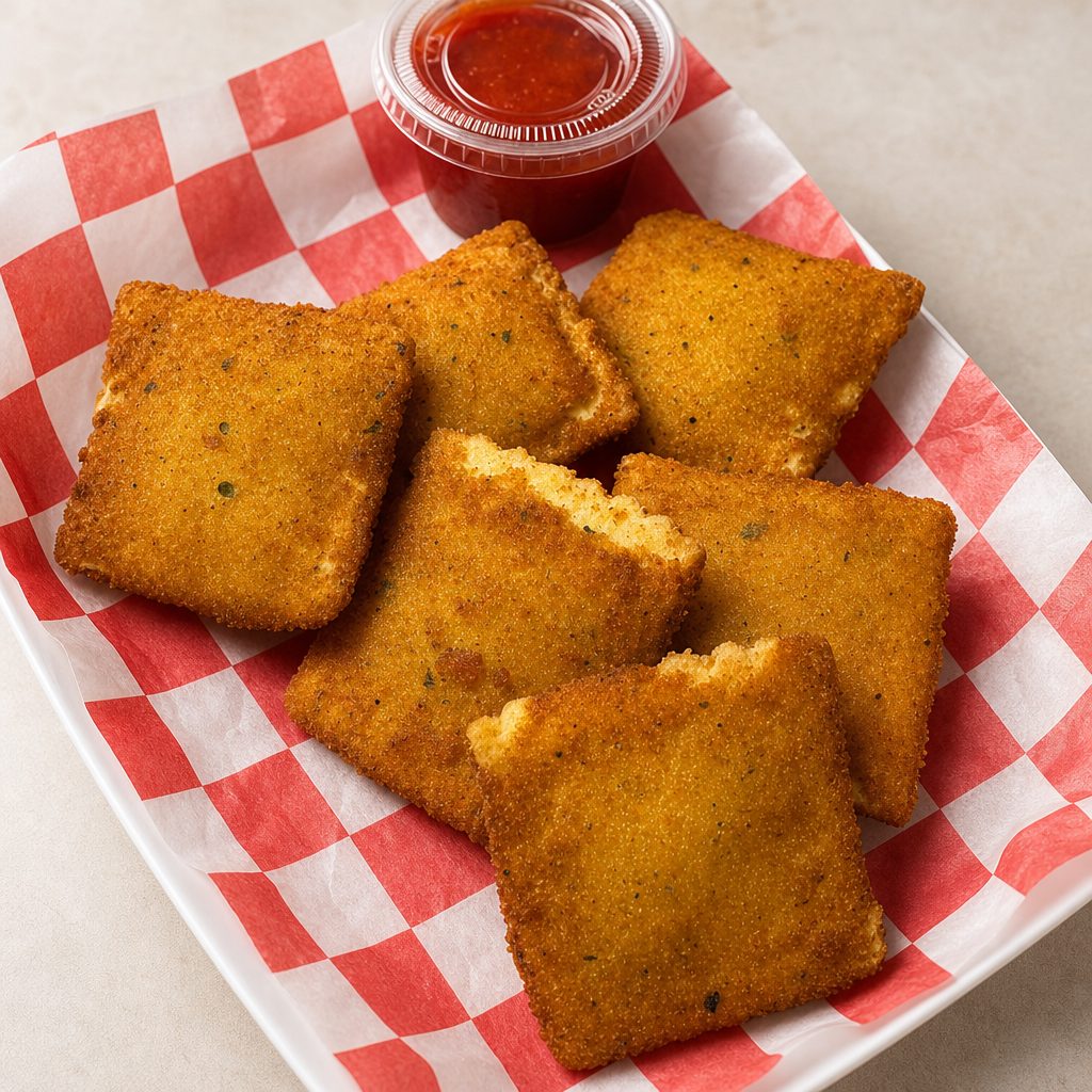 Deep Fried Cheese Ravioli.