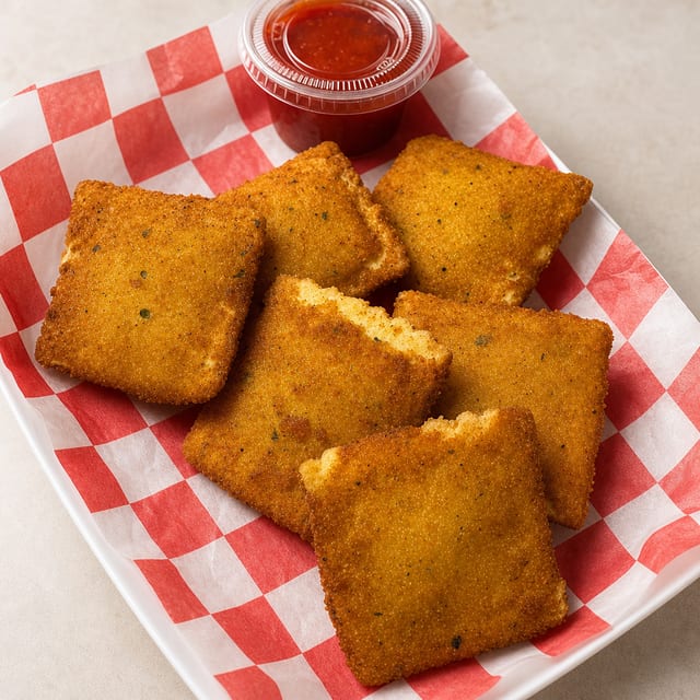 Deep Fried Cheese Ravioli.